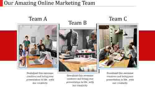 online marketing templates-our online marketing team-3-multi color